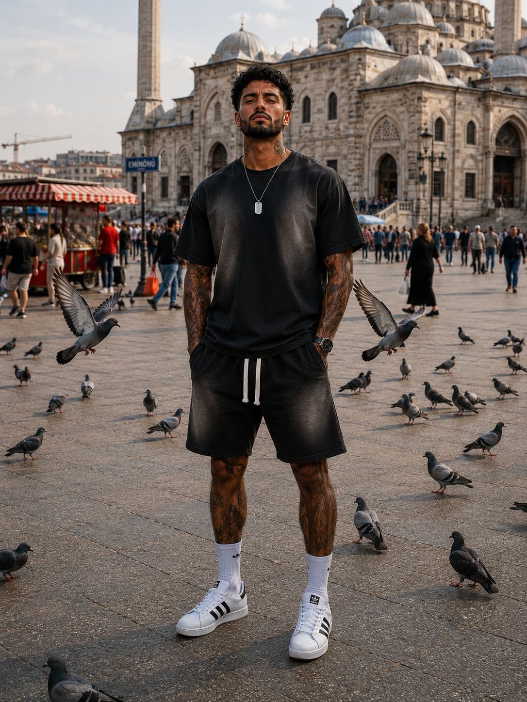 Compleu negru barbati 2 piese